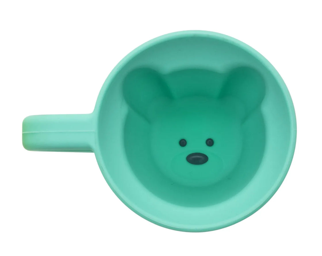 Set 2 cani copii design interior urs, melii, albastru&verde