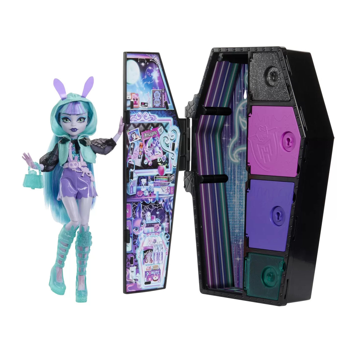 Monster high neon frights papusa twyla
