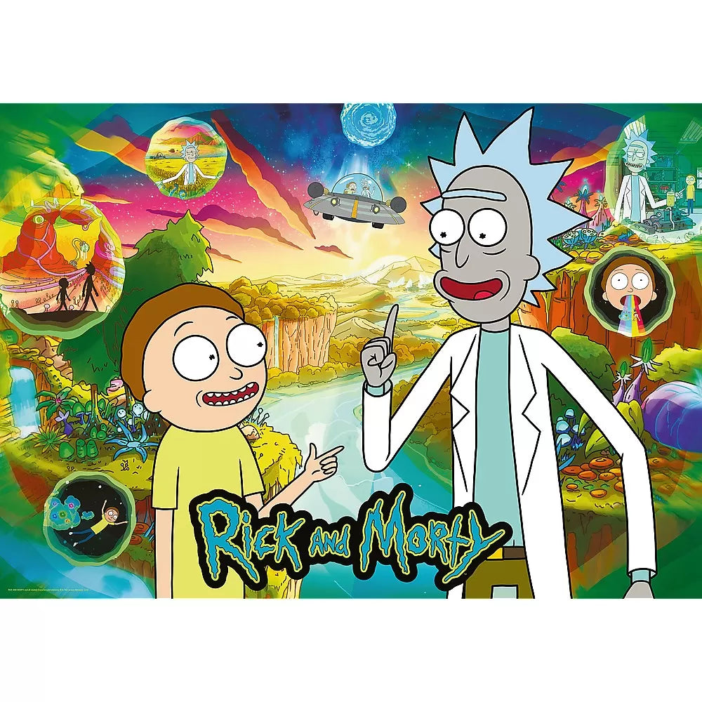 Puzzle trefl 1000 premium plus rick si morty