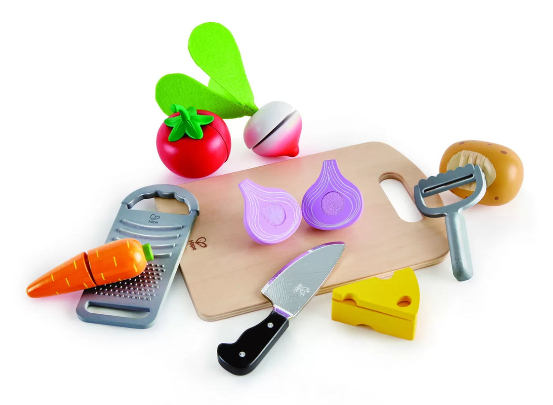 Hape set pentru curatat si taiat legume