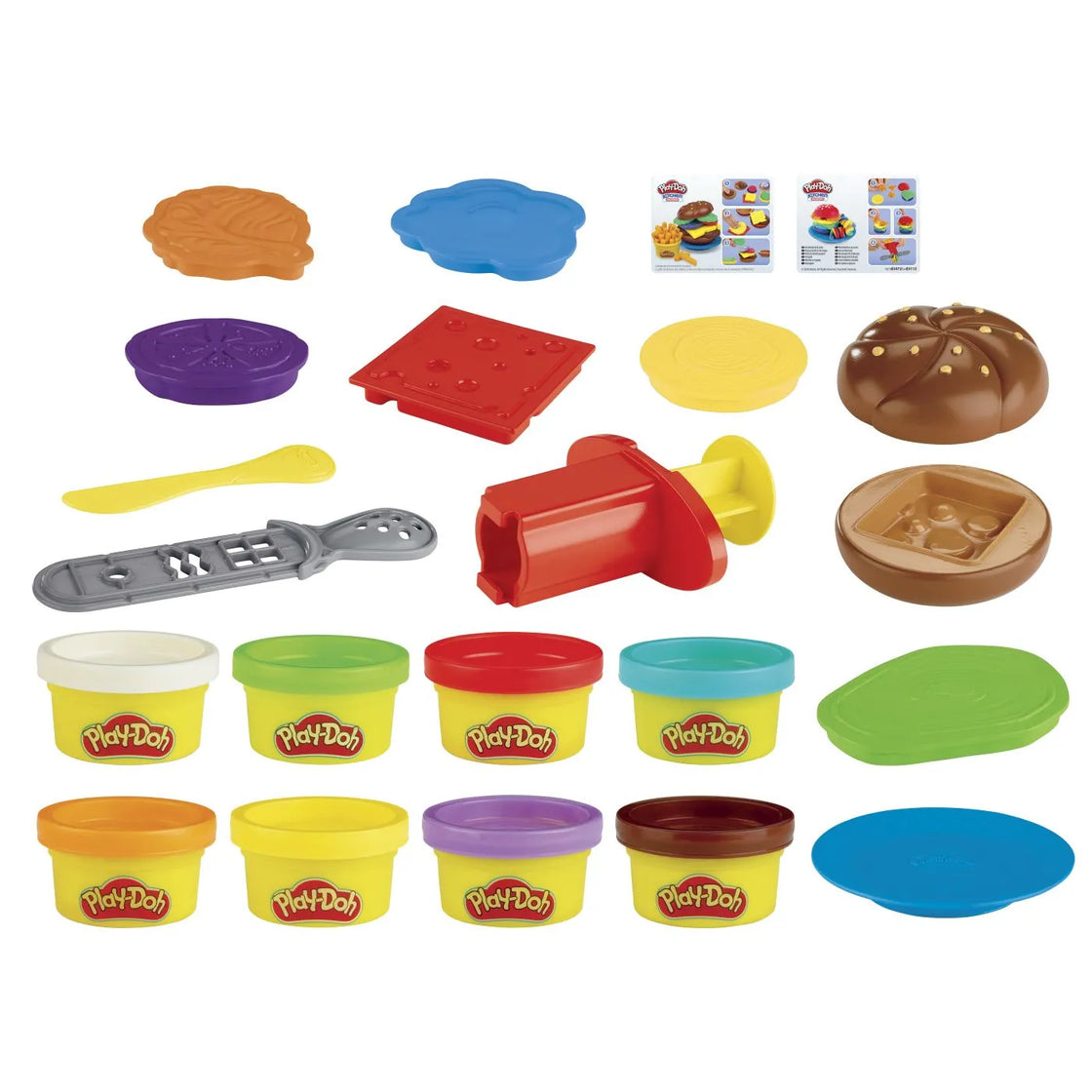Play doh kitchen creations set de gatit hamburger