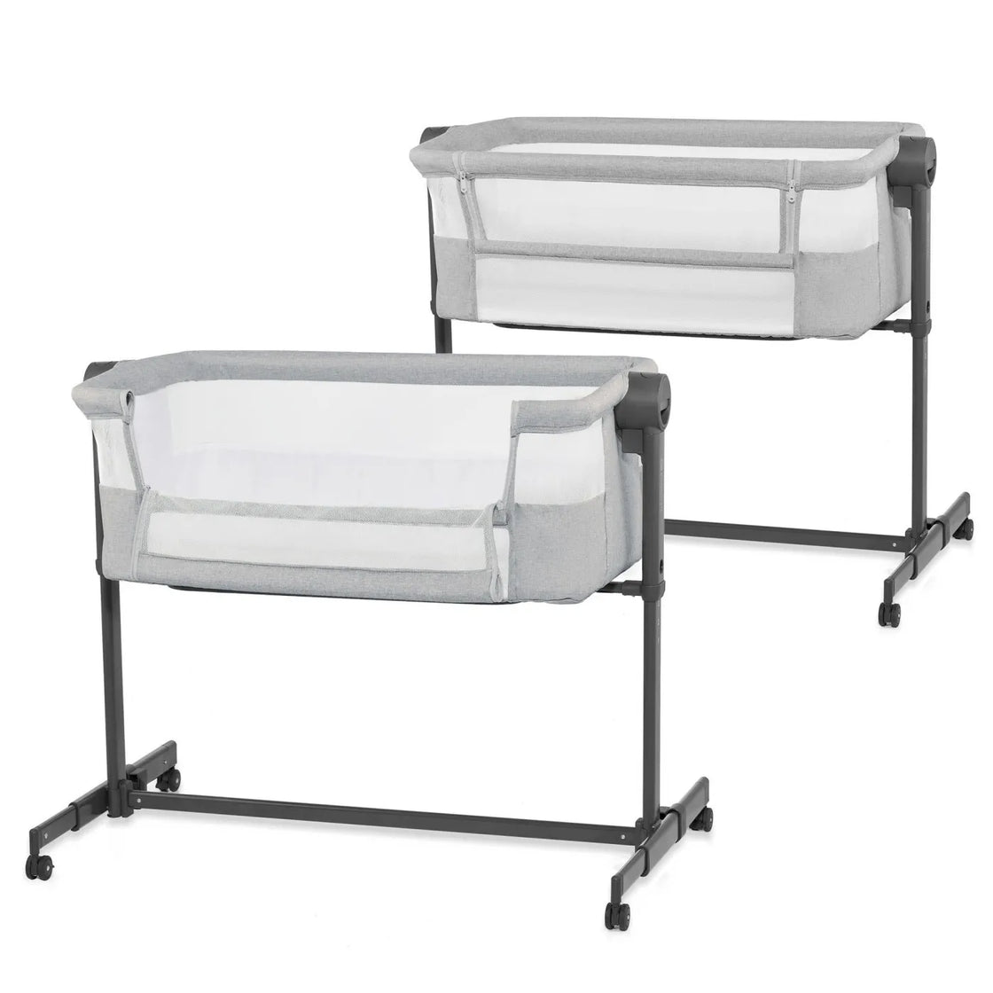 Patut co-sleeper kinderkraft neste up 2, gri deschis