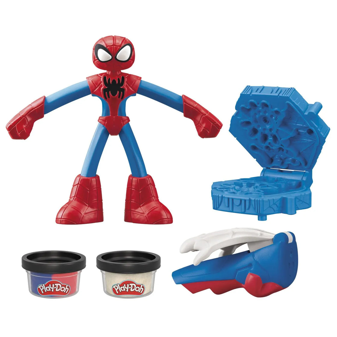 Play-doh marvel figurina flexibila cu accesorii spider man 10cm