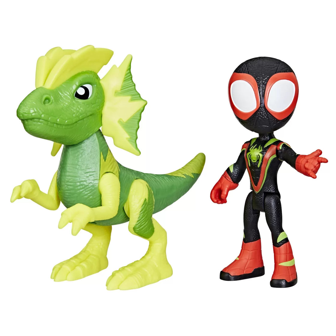 Spidey si prietenii marvel dino webs miles spin morales si marvel's electrosaurus