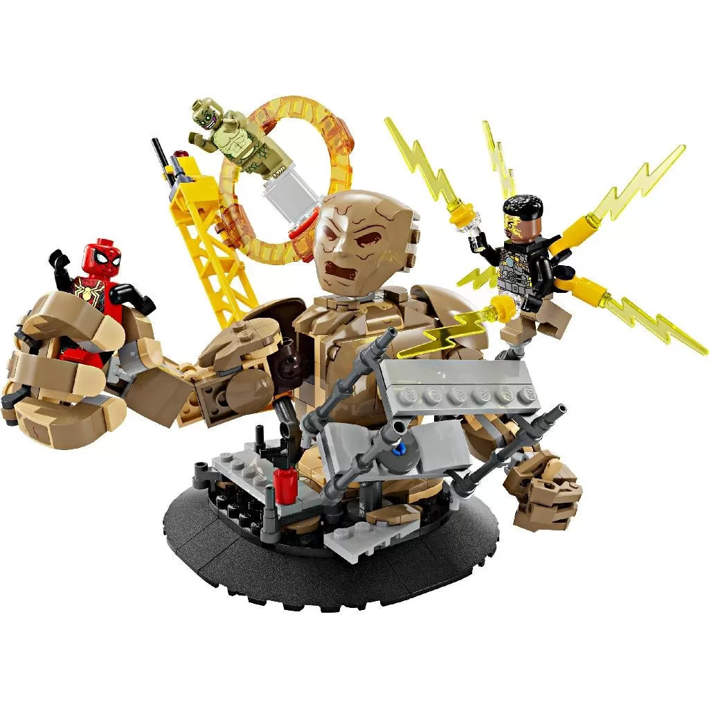 Lego super heroes omul paianjen vs sandman batalia finala 76280