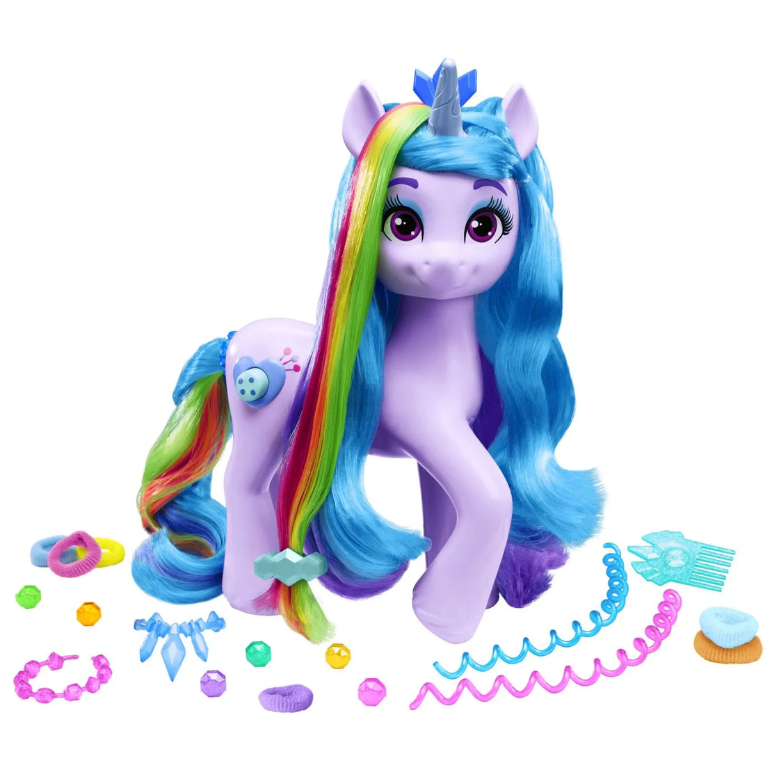 My little pony izzy moonbow si coafurile curcubeu