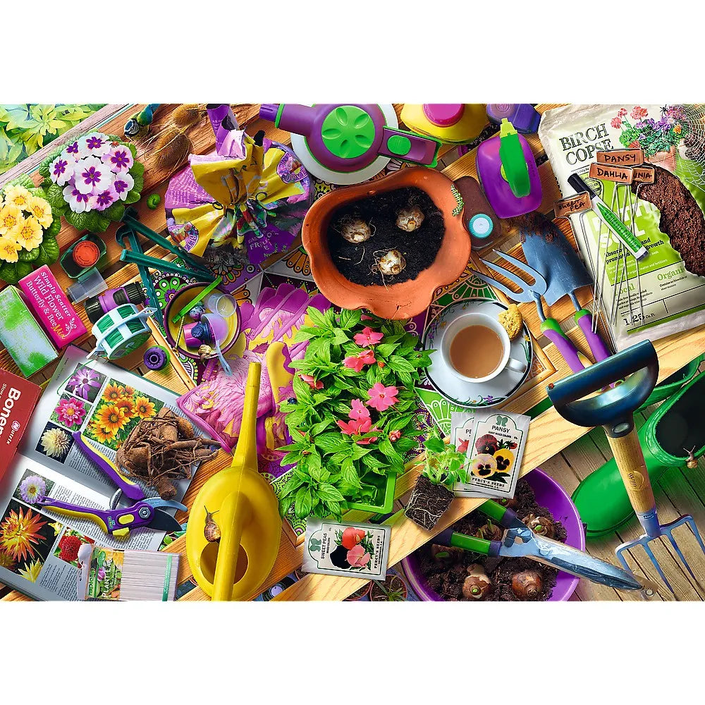Puzzle trefl 1000 aranjarea gradinii artist andrew farley