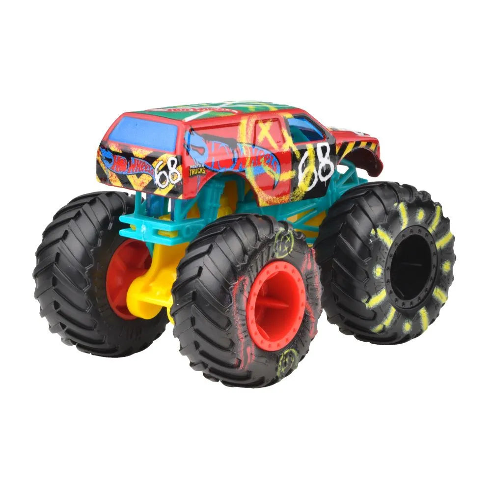 hot wheels monster truck masinuta demo derby scara 1:64