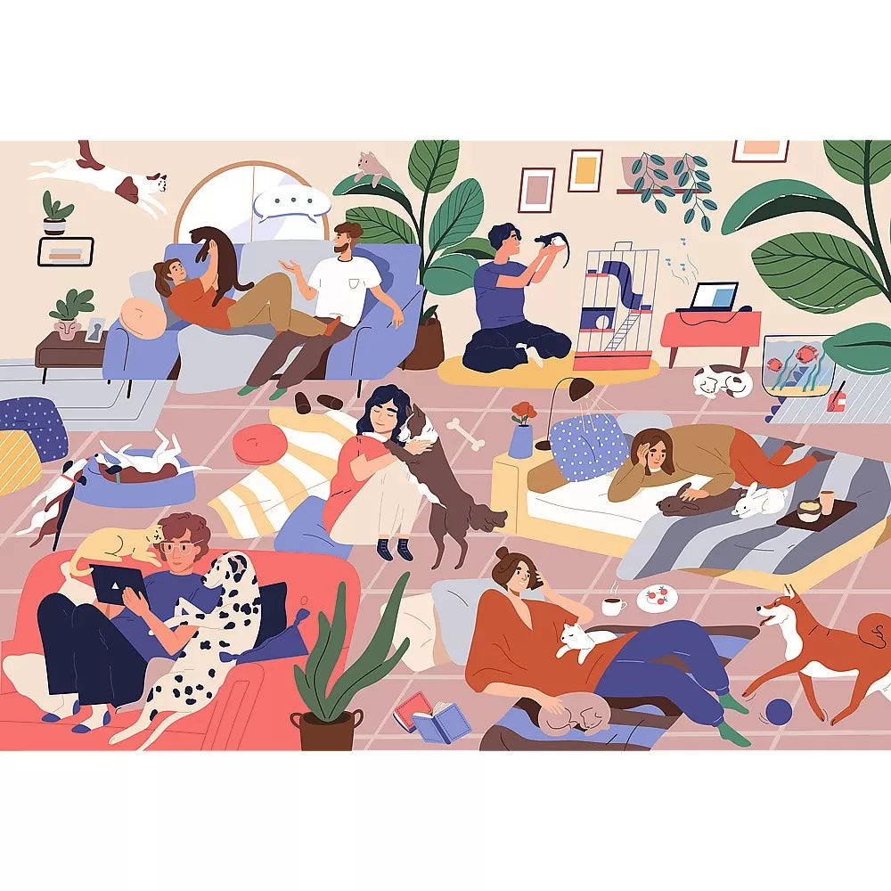 Puzzle trefl uft 1500 imbratisari zilnice