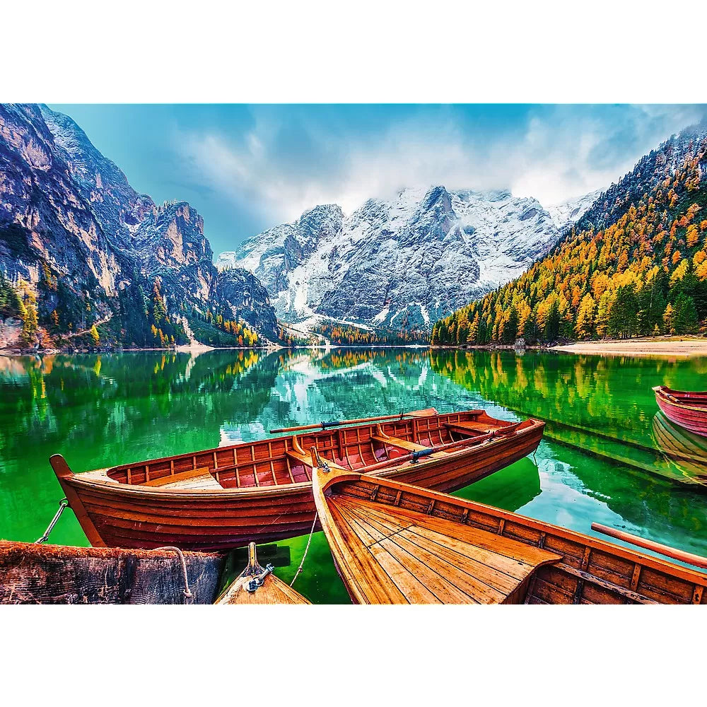 Puzzle trefl 500 lacul braies italia