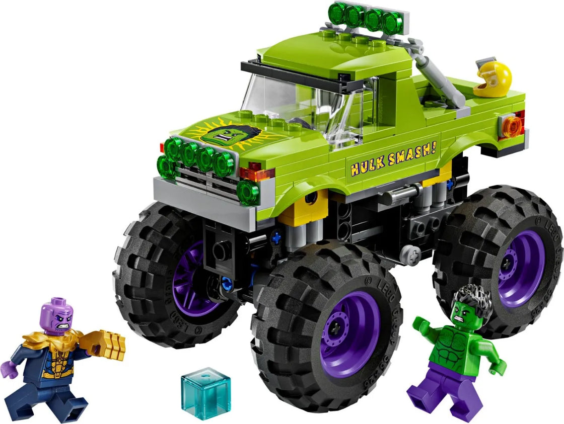 Lego super heroes hulk in vehicul de teren contra lui thanos 76312