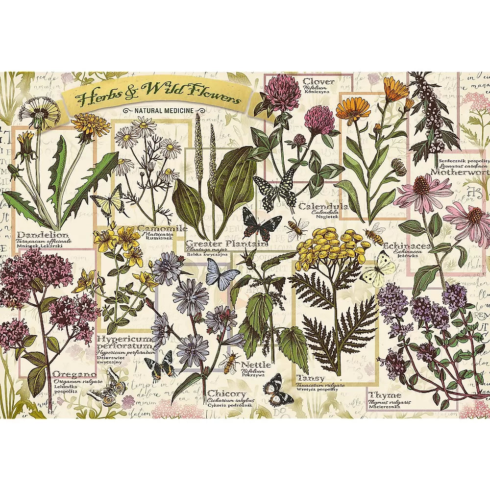 Puzzle trefl 500 plante si flori salbatice