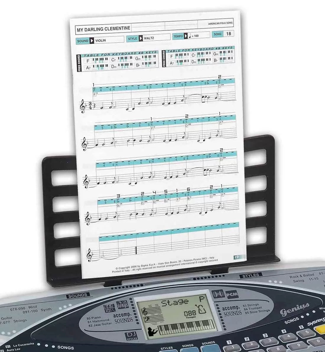 Bontempi orga digitala dj cu 40 clape si amplificator