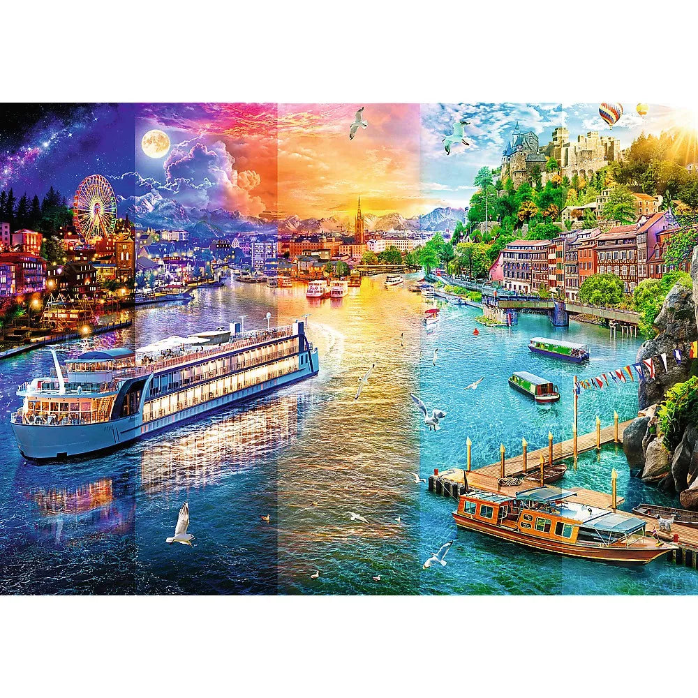 Puzzle trefl 1000 croaziera pe rau