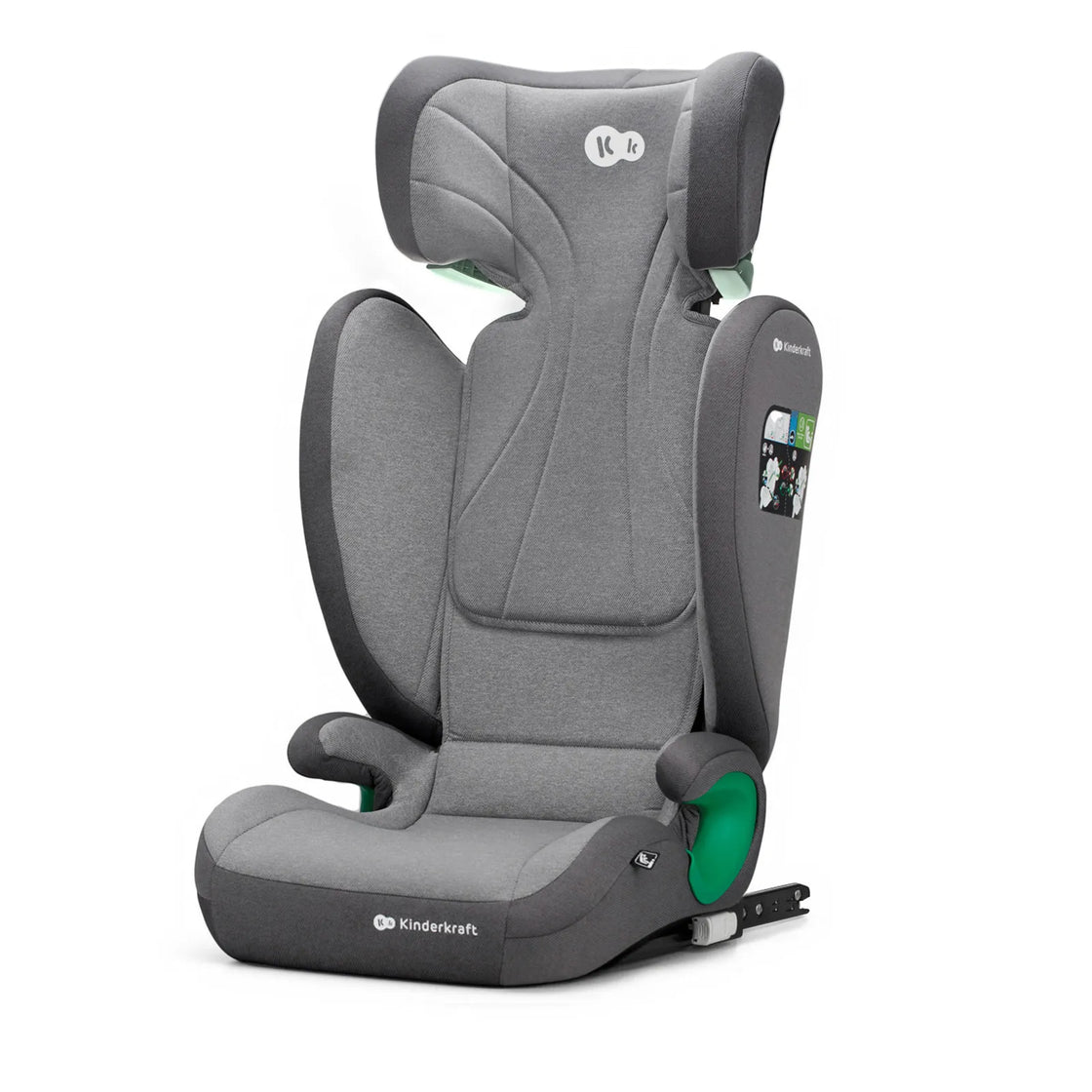 Scaun auto kinderkraft junior fix2 i-size, 100-150 cm, rocket grey