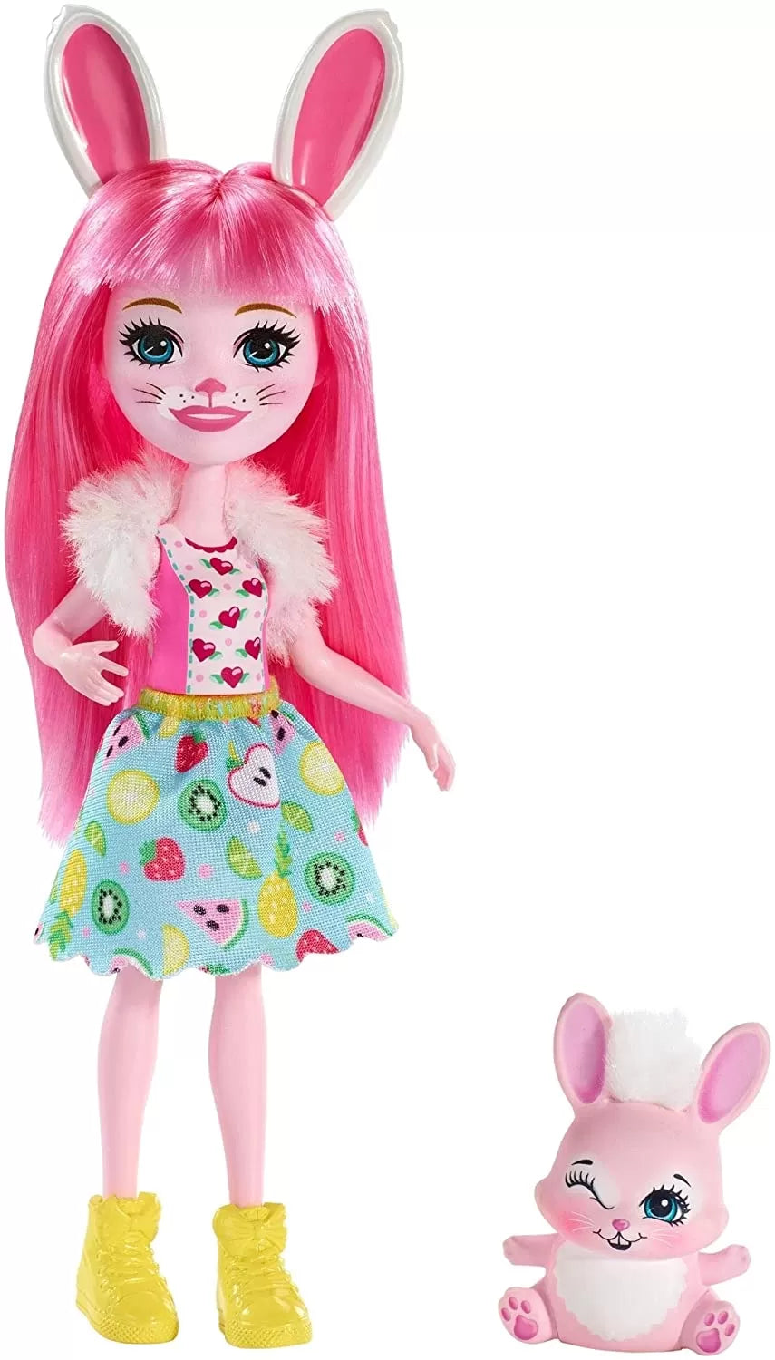 Enchantimals papusi cu animalute bree bunny si twist