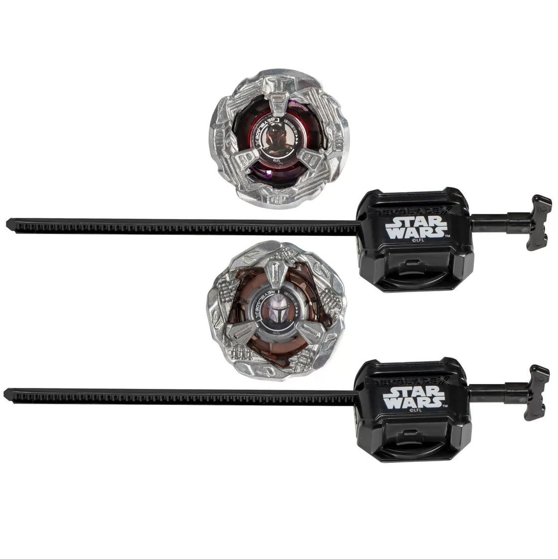 Beyblade x star wars pachet duo the mandalorian 3-60f si moff gideon 3-80n
