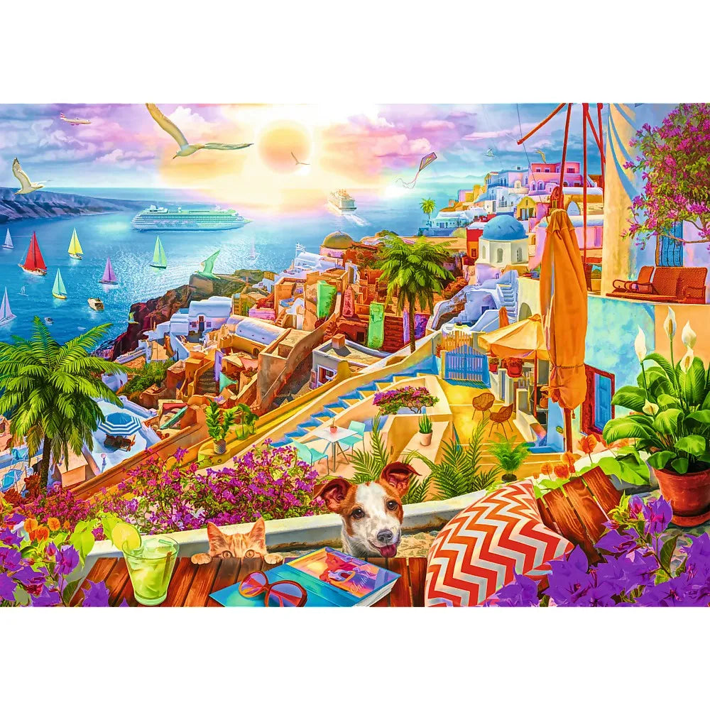 Puzzle 1000 premium plus tea time vizitand santorini