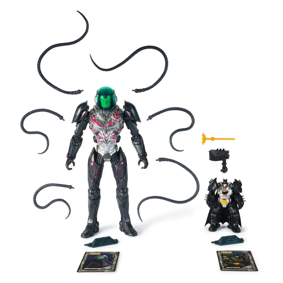 Dc metal force set figurine de actiune brainiac vs batman