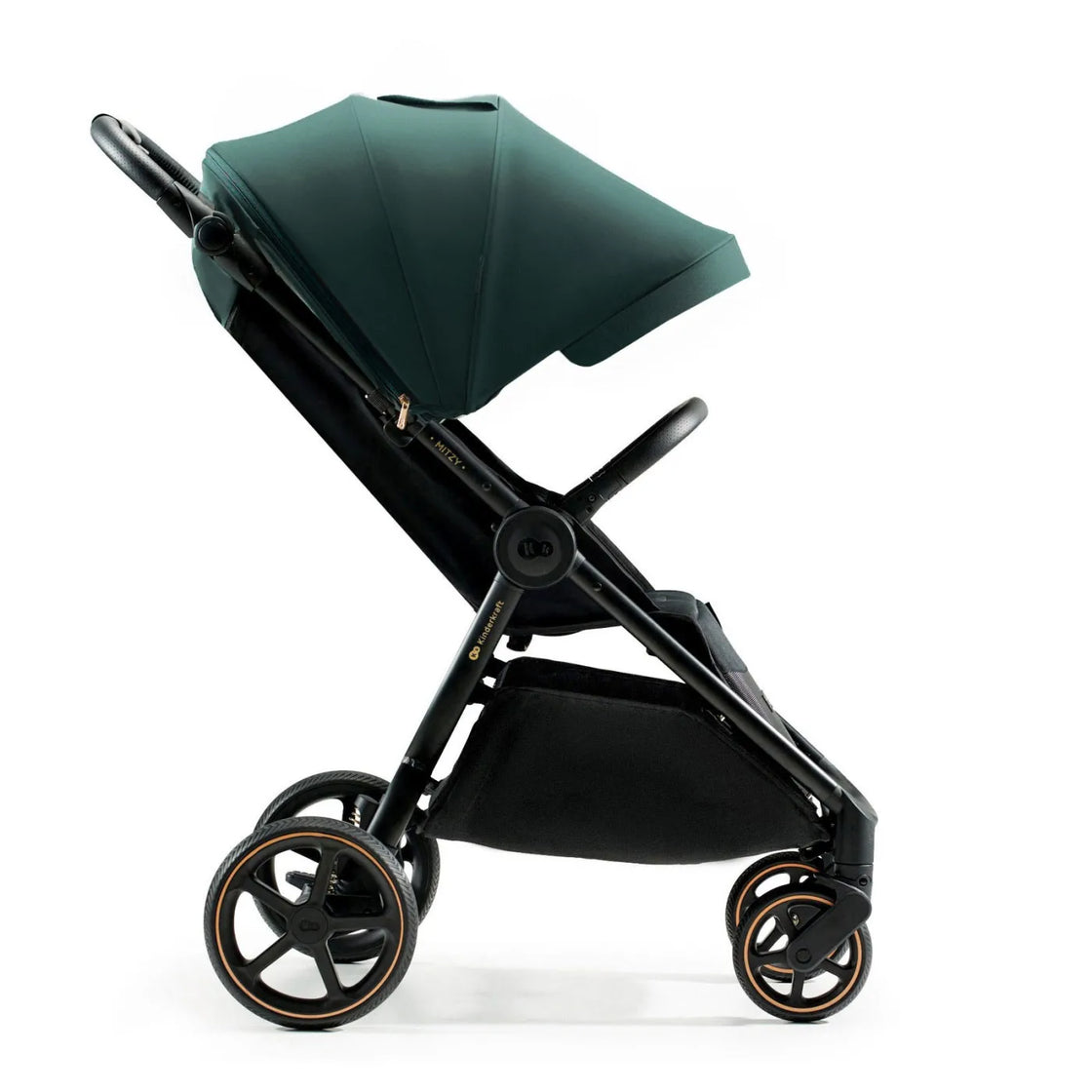 Carucior sport, ultra compact, kinderkraft mitzy, 0-22 kg, jade green