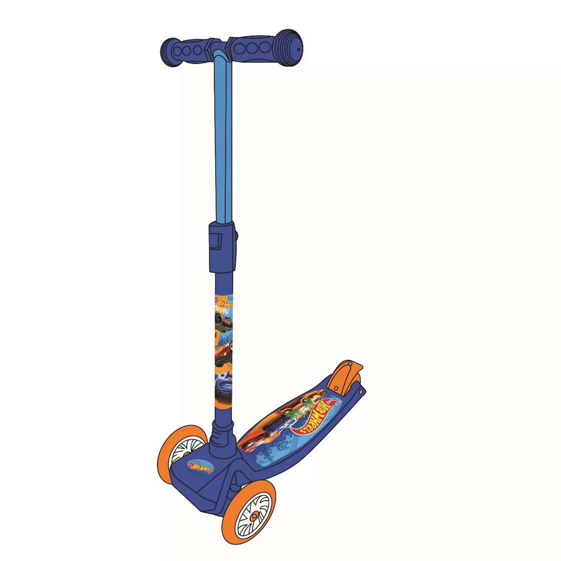 Trotineta cu 3 roti hot wheels