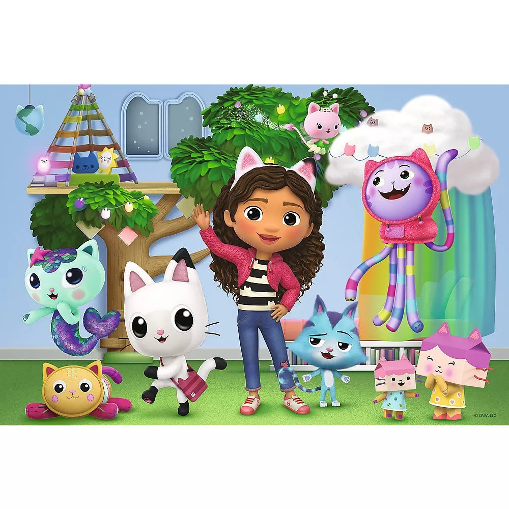 Puzzle trefl 100 gabbys dollhouse prietenii lui gabby