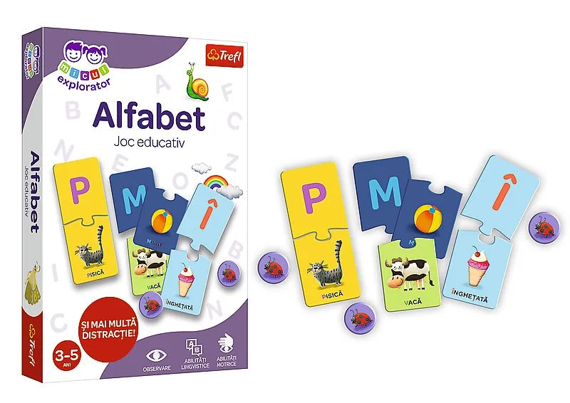 Joc educativ alfabetul micul explorator