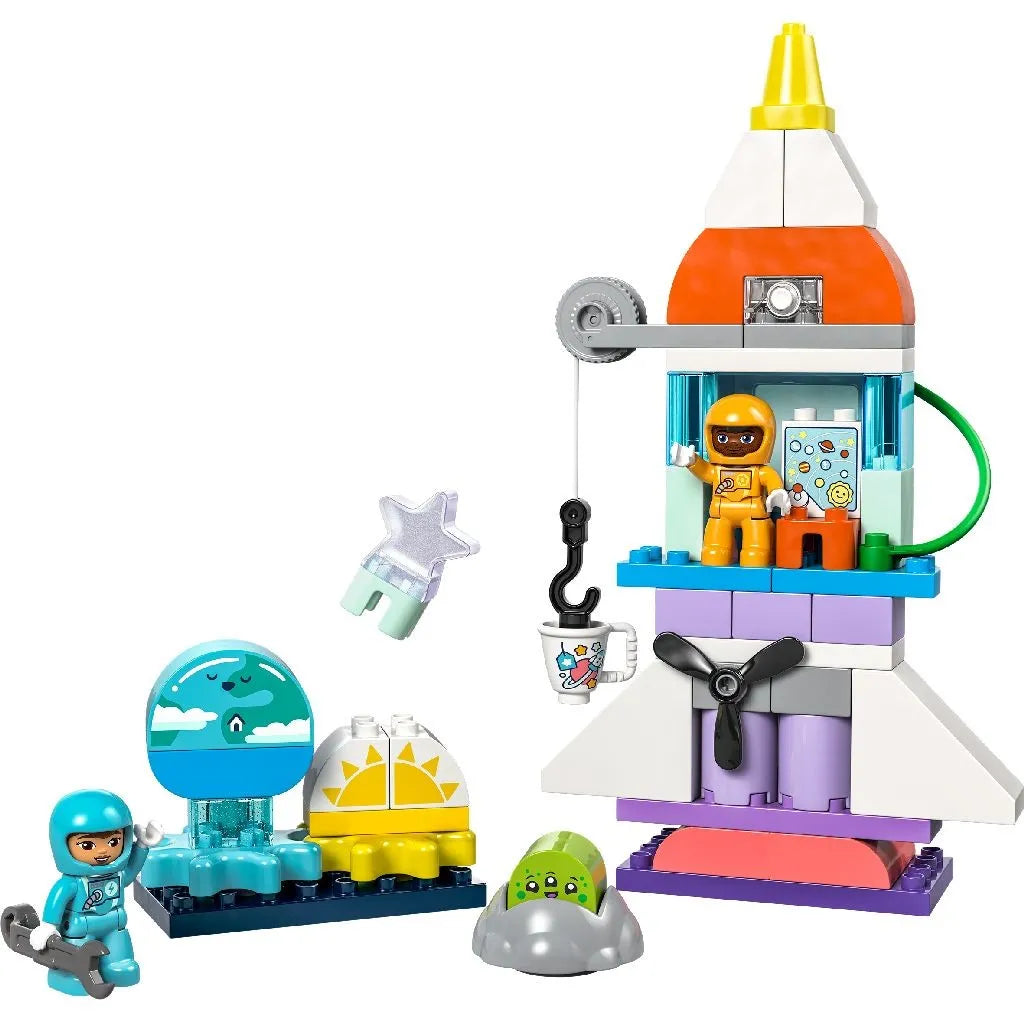 Lego duplo aventura cu naveta spatiala 3 in 1 10422
