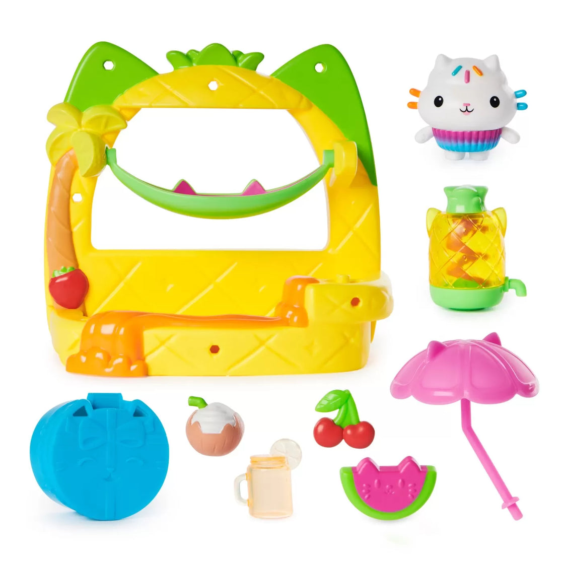gabbys dollhouse set balcon pentru petrecerea cu smoothie a lui cakey