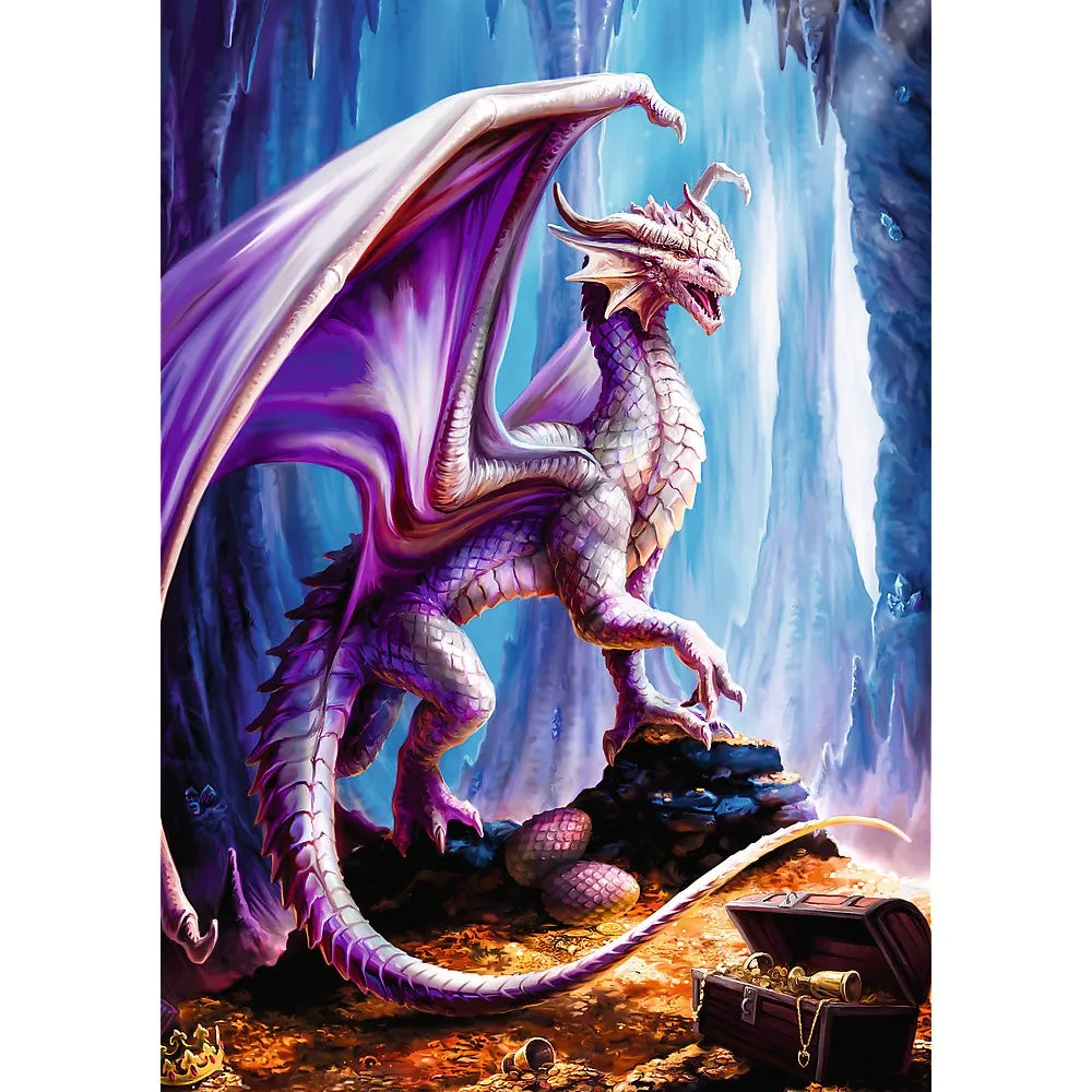 Puzzle trefl 1000 premium plus fantasy gardianul comorii