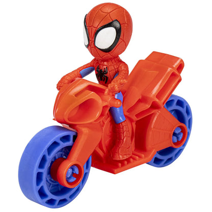 Spiderman set motocicleta si figurina spidey 6cm