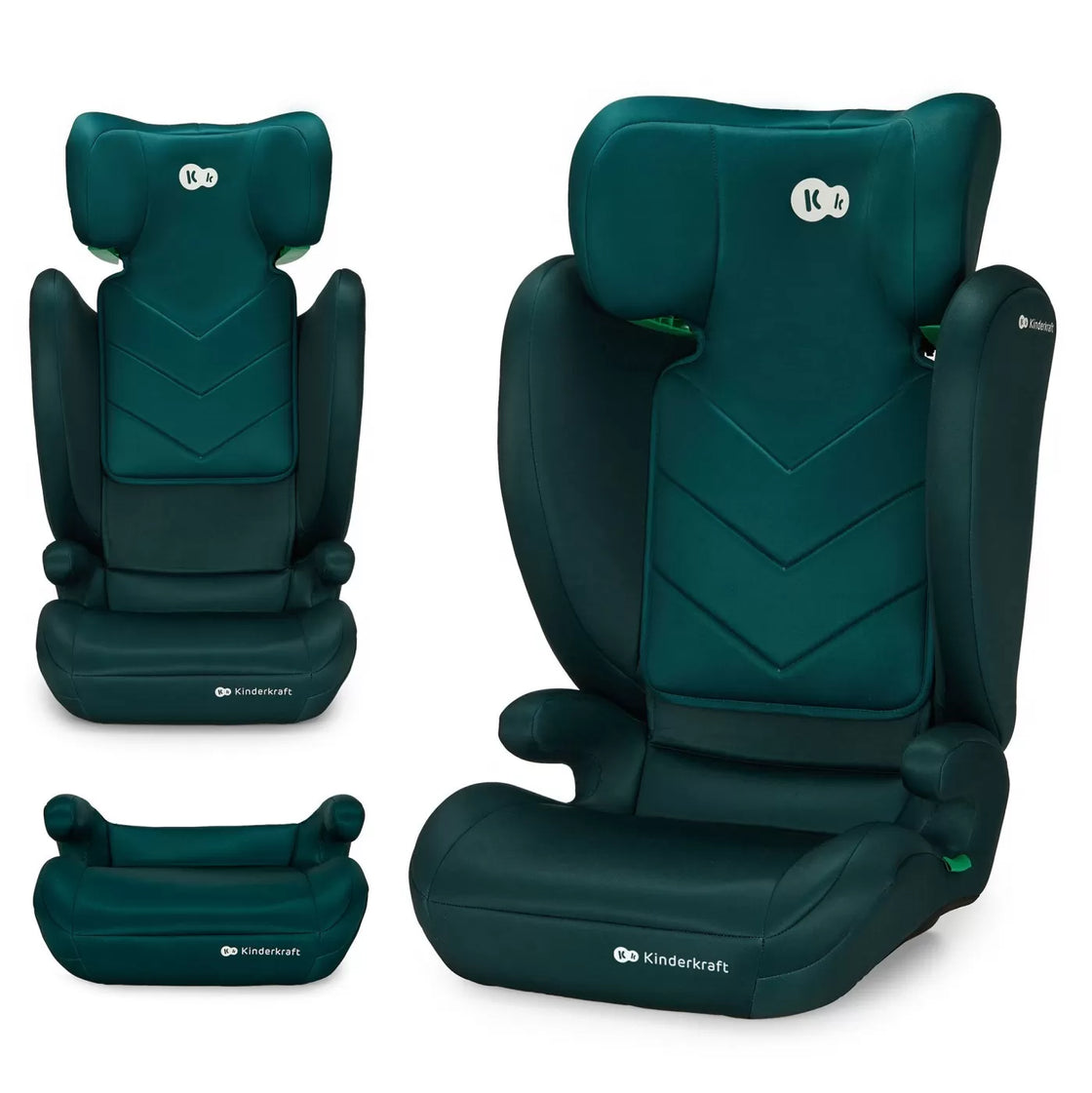Scaun auto kinderkraft i-spark, i-size 100-150 cm, green