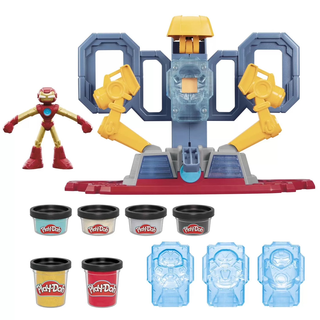 Play doh iron man laboratorul de armura