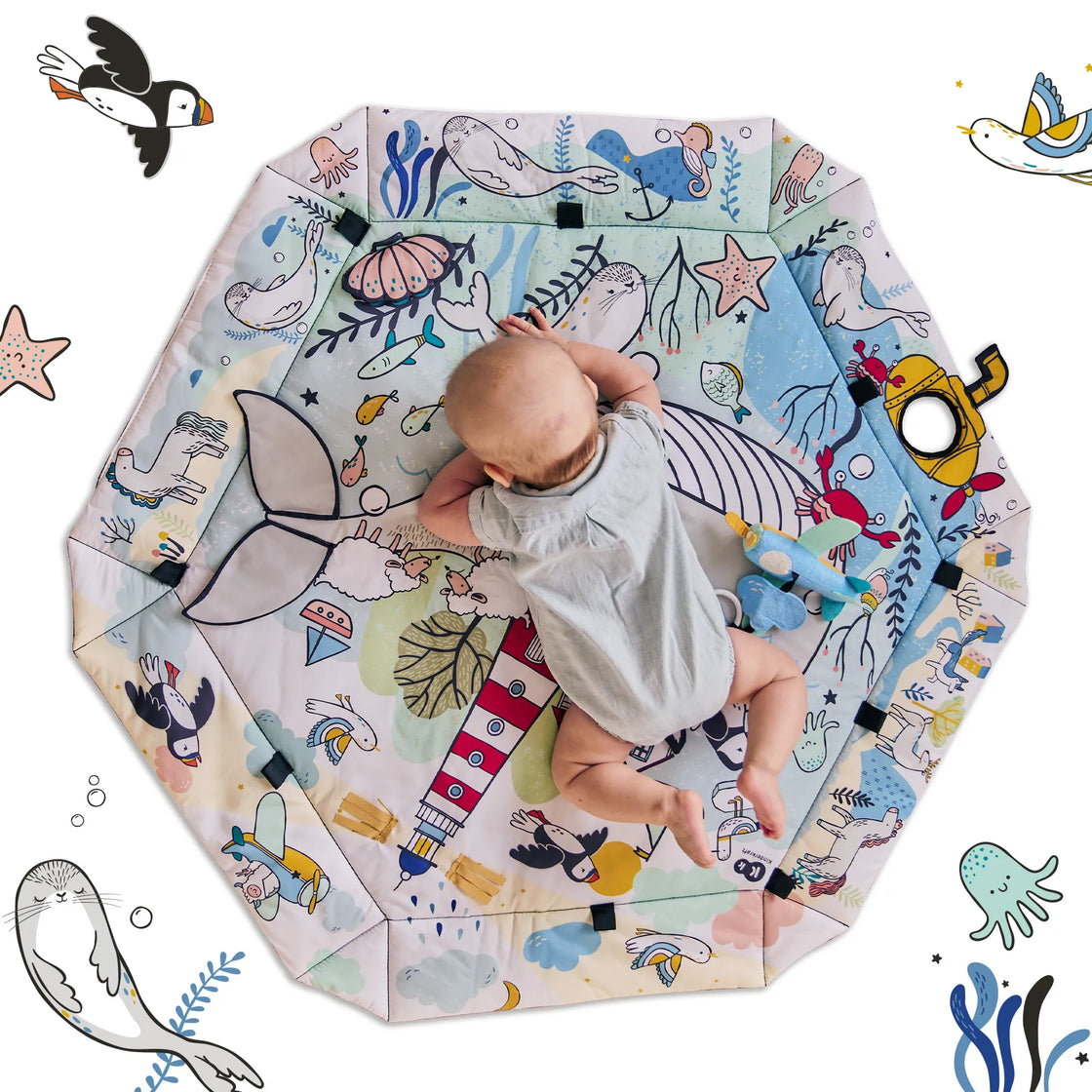 Covoras educational kinderkraft smartplay sea