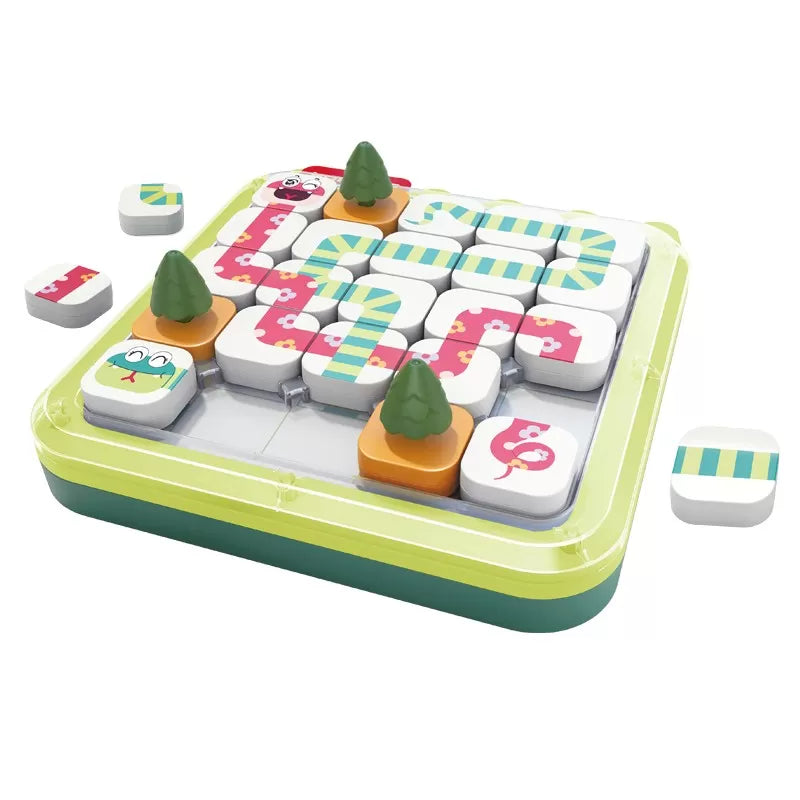 Joc educational puzzle sarpe