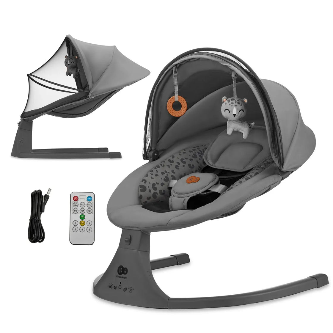 Leagan electric kinderkraft lumi 2, dark grey