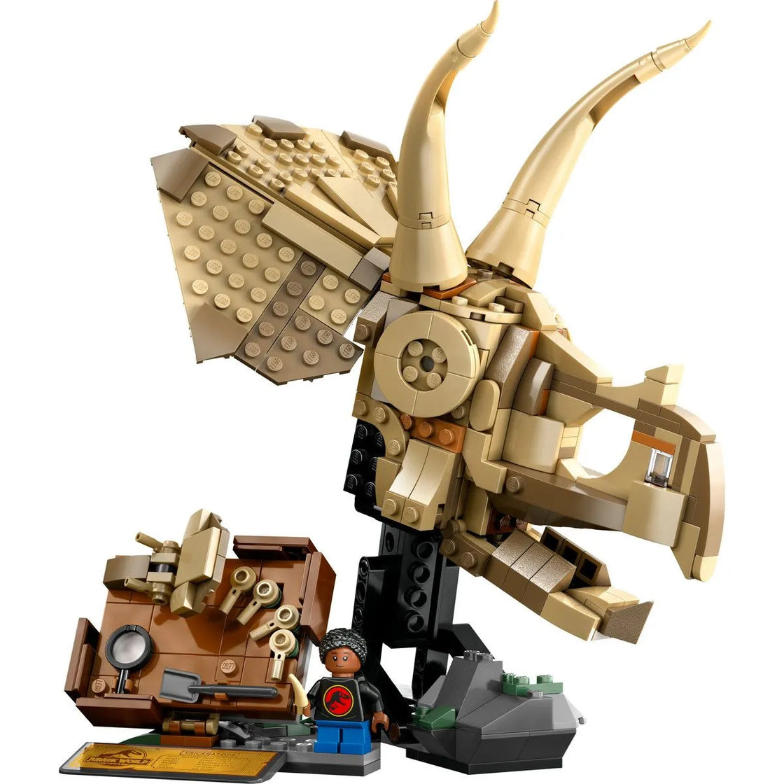 Lego jurassic world fosile de dinozaur craniu de triceratops 76969