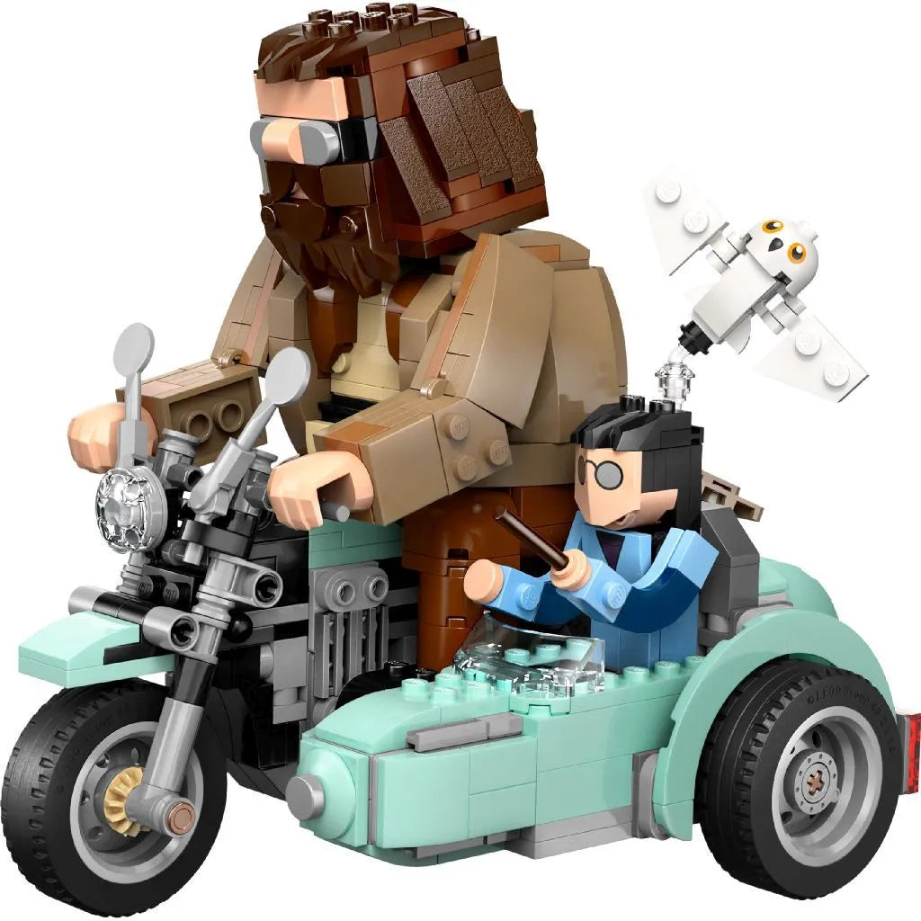 Lego harry potter tm hagrid si harry pe motocicleta 76443