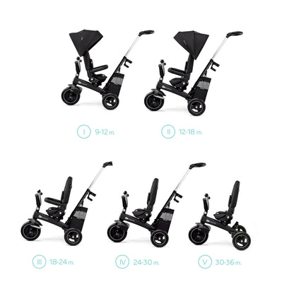 Tricicleta kinderkraft easytwist, black