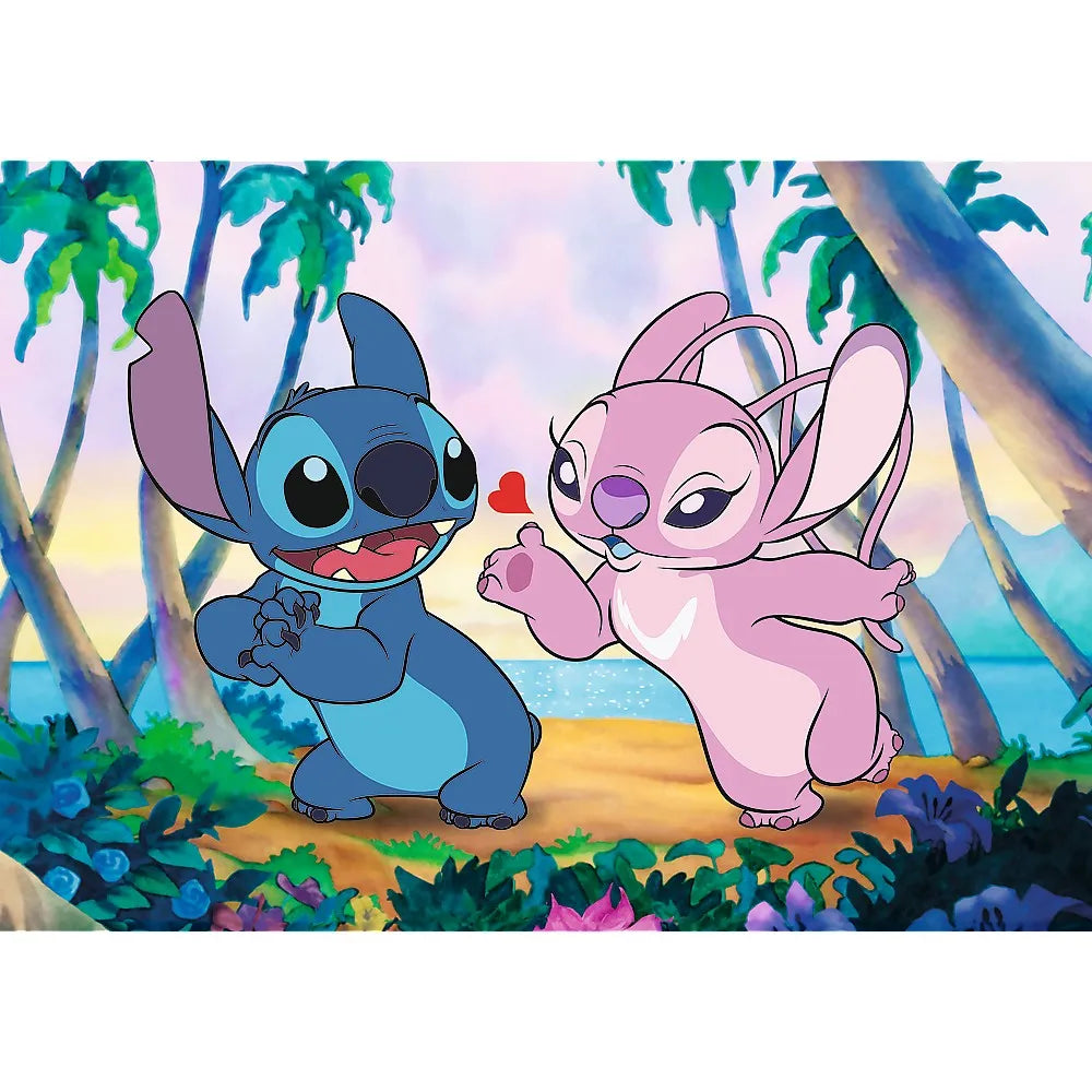 Puzzle trefl 1000 premium plus disney lilo si stitch angel si stitch la plimbare