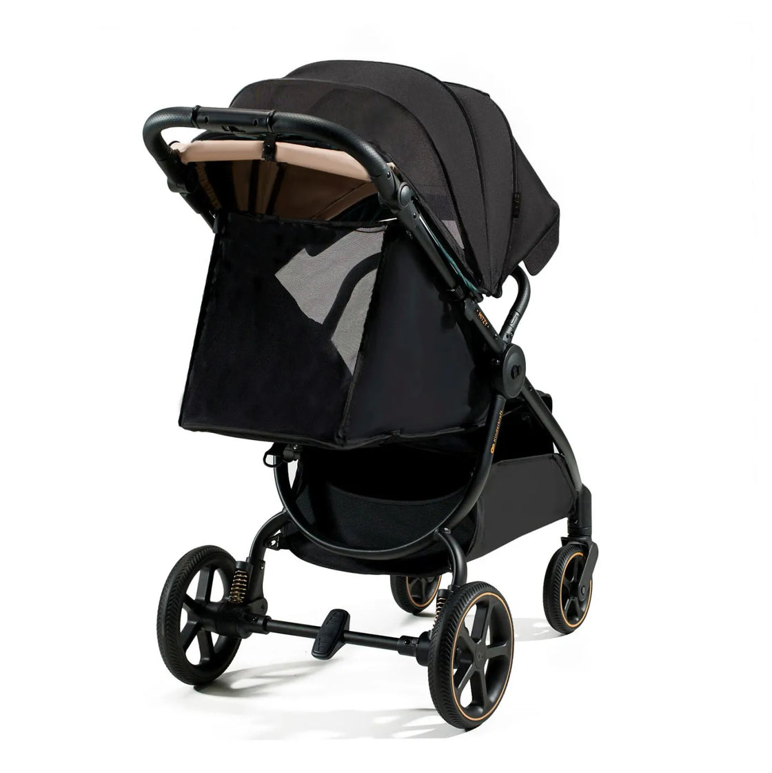 Carucior sport, ultra compact, kinderkraft mitzy, 0-22 kg, black ink