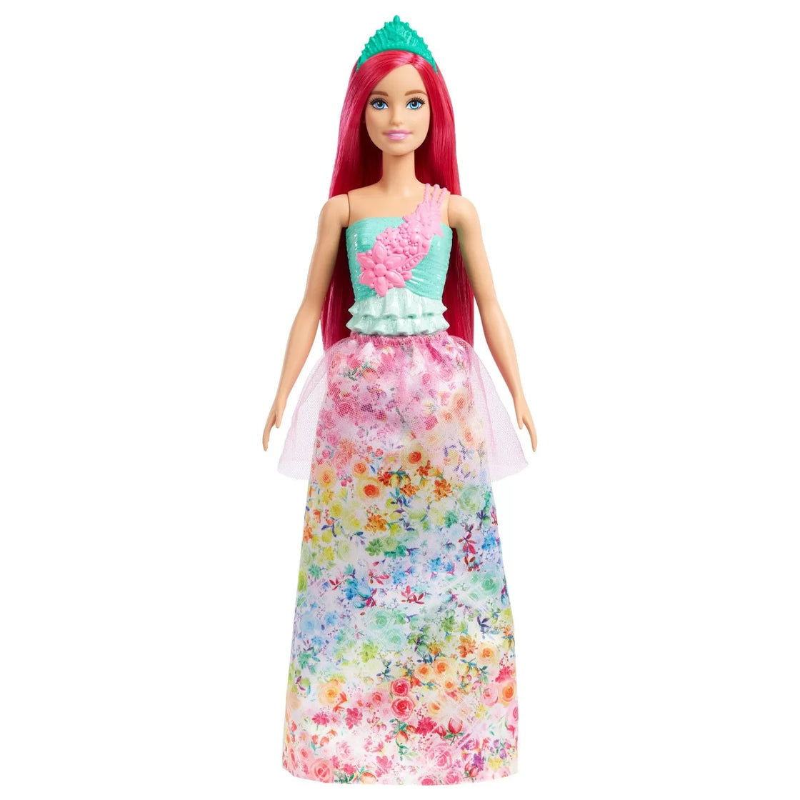 Barbie dreamtopia papusa printesa cu par roz