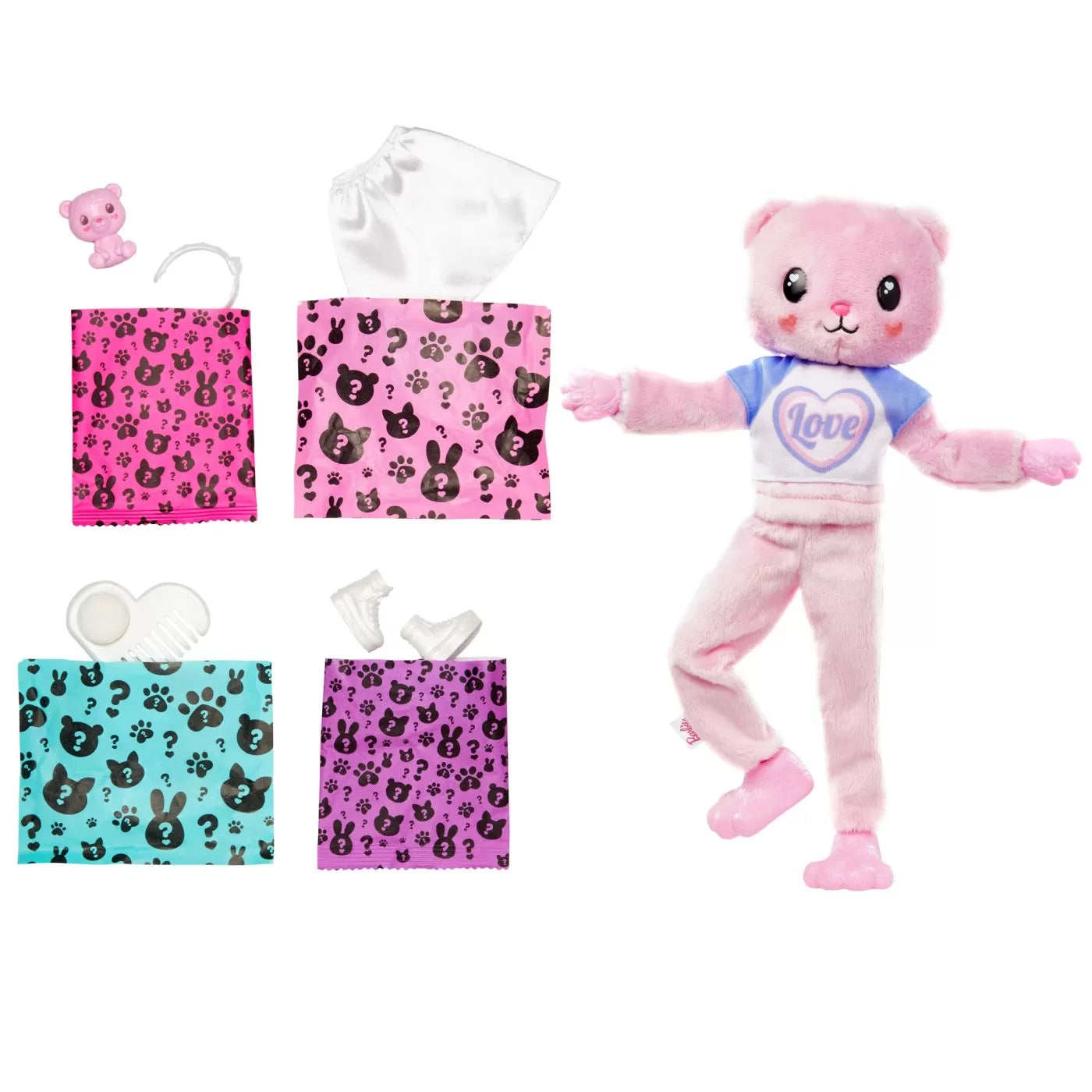 Barbie papusa barbie cutie reveal ursulet