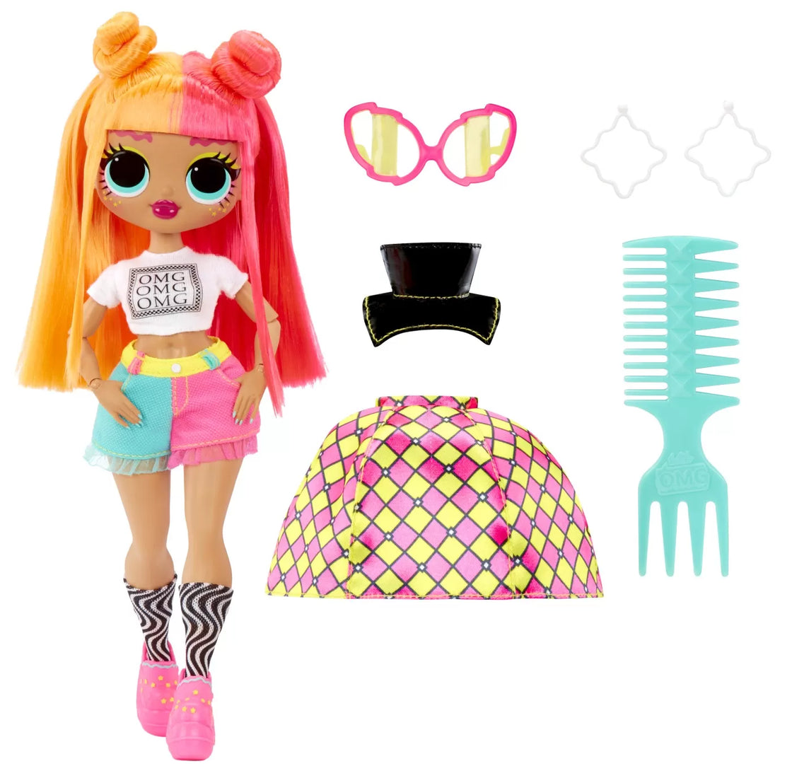 L.o.l. surprise! omg neonlicious papusa fashionista cu accesorii