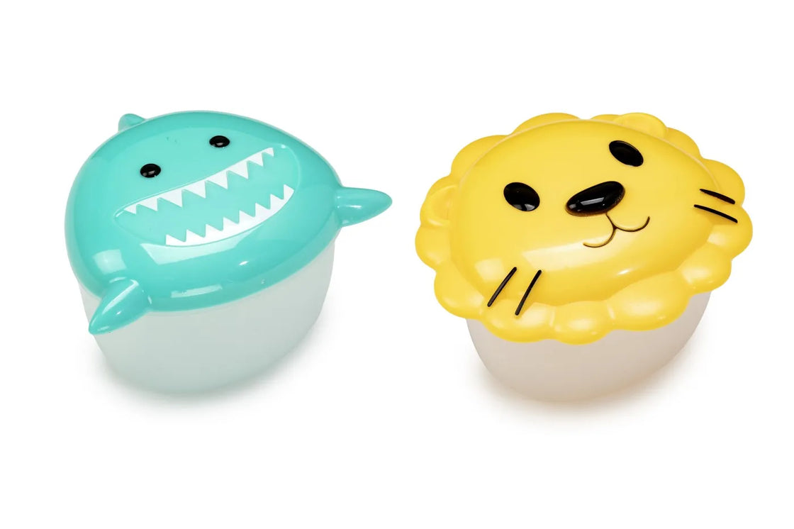 Set 2 recipiente hrana bebe, melii, model shark&lion