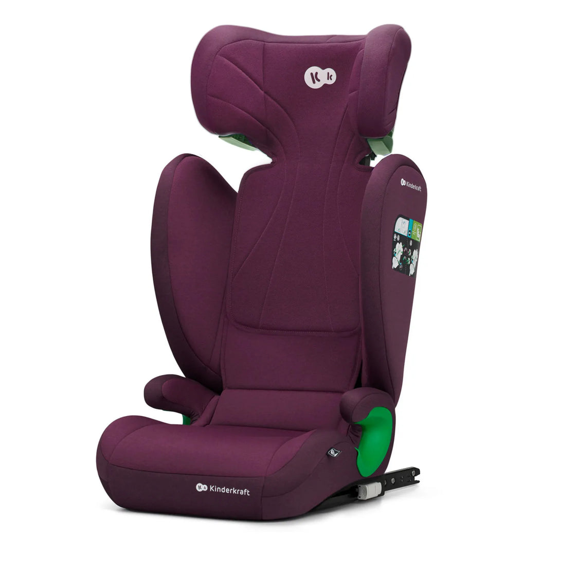 Scaun auto kinderkraft junior fix2, i-size 100-150 cm, cherry red