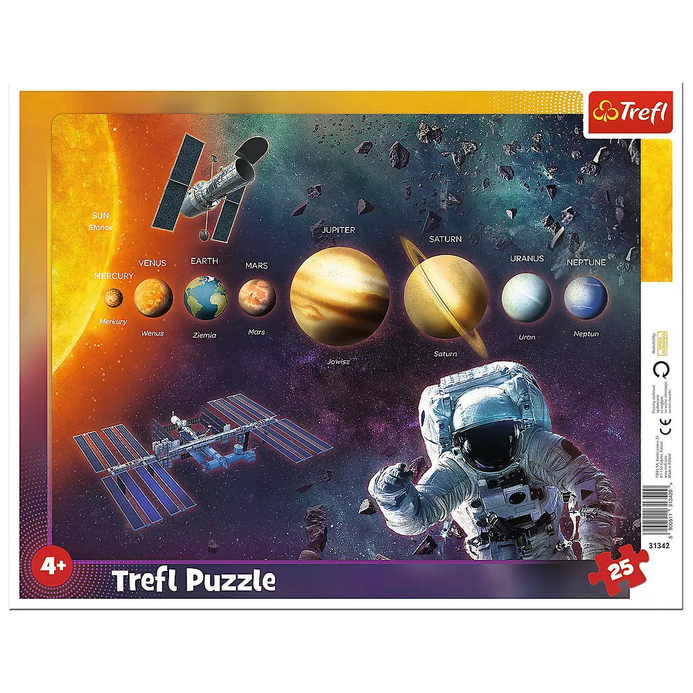 Puzzle 25 plansa sistemul solar