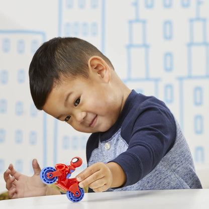 Spiderman set motocicleta si figurina spidey 6cm