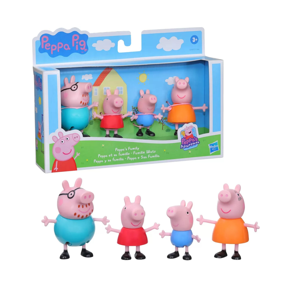 Peppa pig set figurine familia pig