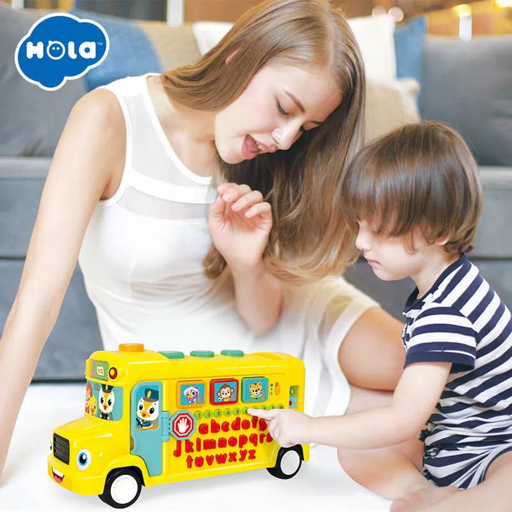 Autobuz scolar educativ cu sunete si lumini